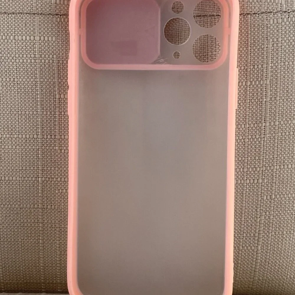 Phone Case Back Fitted Case for iPhone 11 Pro Pink Case Cover with Camera Cover